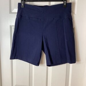 INC International Concepts High Waist Navy Shorts Sz 16